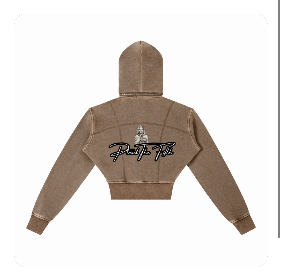 Quiet Queen Crop Hoodie