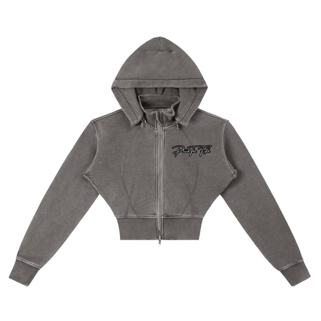 Quiet Queen Crop Hoodie