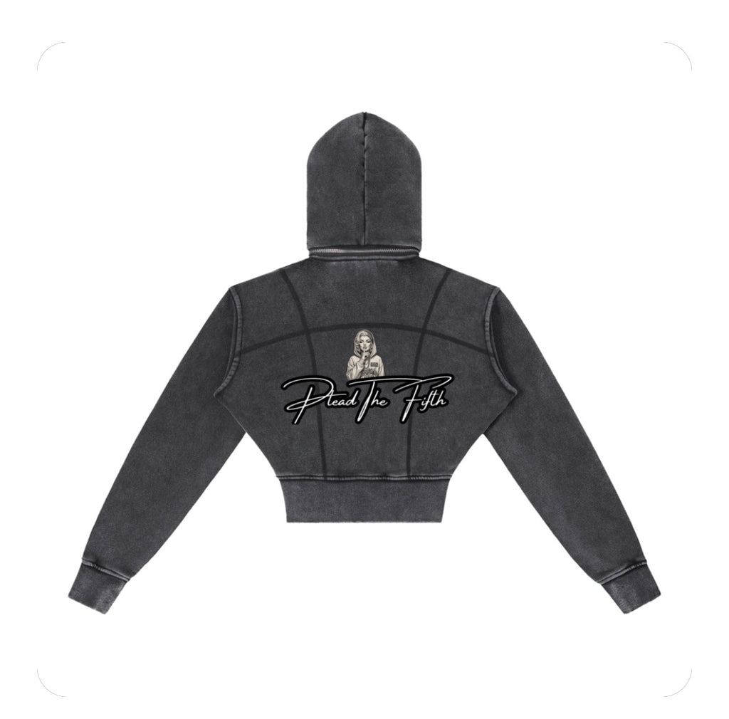 Quiet Queen Crop Hoodie
