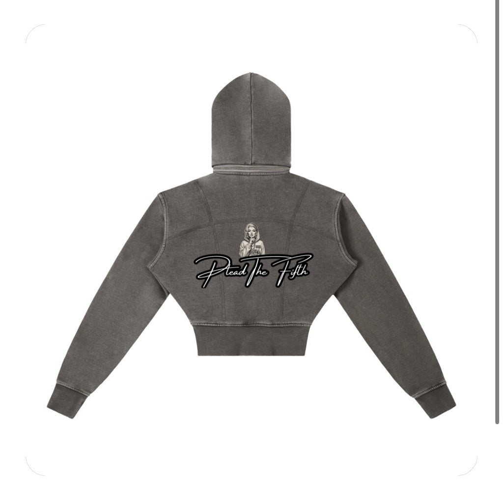 Quiet Queen Crop Hoodie
