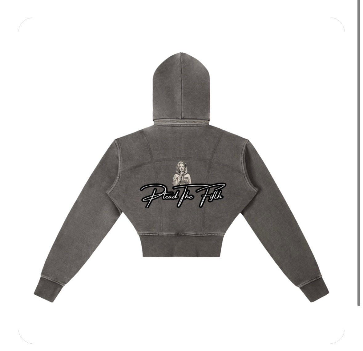 Quiet Queen Crop Hoodie