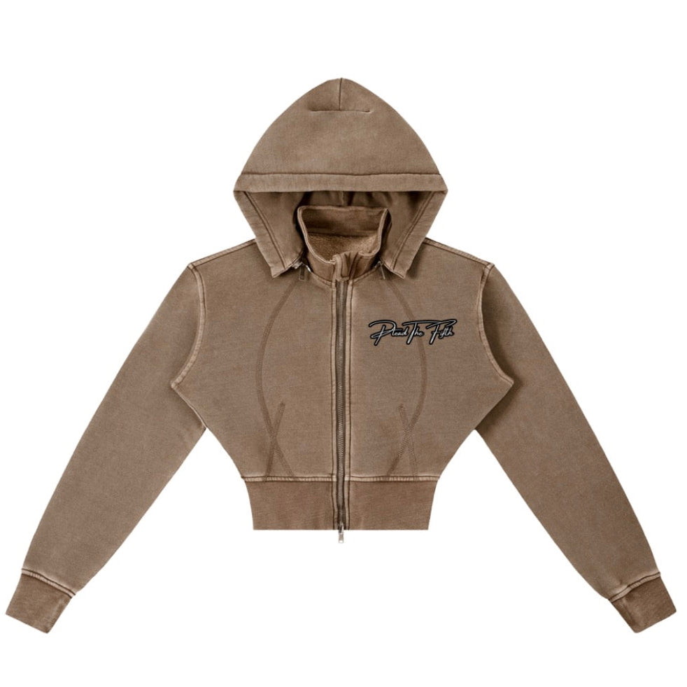 Quiet Queen Crop Hoodie