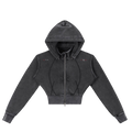 Drop Top Women’s Crop Hoodie (BL)