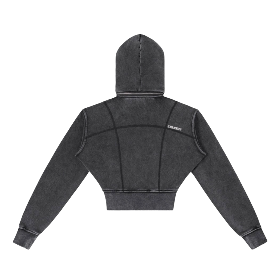 Drop Top Women’s Crop Hoodie (BL)